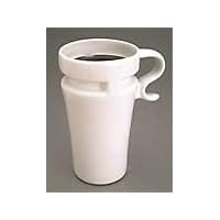 12 oz. Microwavable Stoneware Travel Mug white