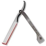 Dovo Silver Shavette Straight Razor Replaceable Blade Polished Finish