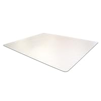 Cleartex AdvantageMat PVC Chair Mat for Standard Pile Carpets - up to 3/8 Inch Thick, Clear 60 x 46 Inches (1115226EV)