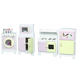 Kid's Kitchen Pantry Finish: Pink/ Green MDF