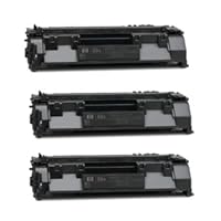 HP CE505A Premium Compatible High Value Black Toner Cartridge 3 PACK
