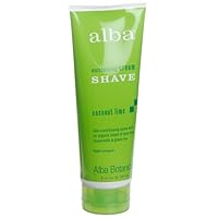 Alba Cream Shave, Coconut Lime, 8-Ounce Bottles (Pack of 4)