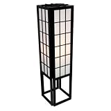 Discount Price Classic Asian Floor Lamps - 45 Japanese Window Pane Rice Paper Lantern -Black