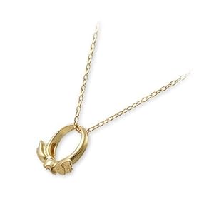 【クリックで詳細表示】LA PUREZZA (ラ・プレッツァ) ゴールドベビーリングペンダント LA3204-04-YG