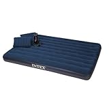 Intex Classic Downy Queen Airbed with 2 Pillows and Double Quick Hand Pump
