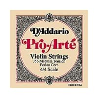 D'Addario Pro Arte Violin Strings Set, 4/4 size, heavy gauge