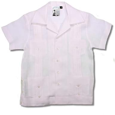 Toddlers “Esteban” Short Sleeve Linen Guayabera (4T)