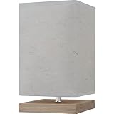 Royce Lighting Portable Lamp Collection 1-Light Table Lamp, Natural Wood Finish with Rice Paper Shade