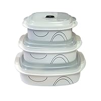 Corelle Coordinates Simple Lines 6-Piece Microwave Cookware Set