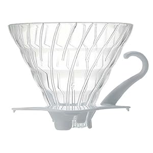 【クリックで詳細表示】ハリオ V60耐熱ガラス透過ドリッパー02 ホワイト 1～4杯用 VDG-02W
