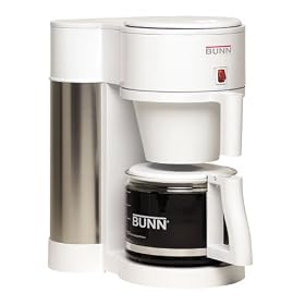 Click here to buy BUNN NHBX-W Contemporary 10-Cup Home Coffee Brewer, White .