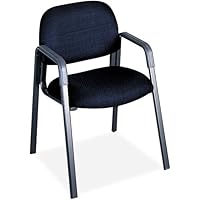 Safco 3453BU Cava Collection Straight-Leg Guest Chair, Blue Fabric