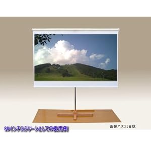 【クリックで詳細表示】80インチ遮光スクリーン付スリムスタンド80・250： 家電・カメラ