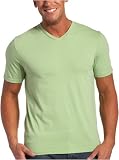 Calvin Klein Mens Short Sleeve Jersey Garment Dye V-Neck Tee