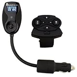 Premium Bluetooth Car Kit FM Transmitter and Hands-Free Calling With Steering Wheel Remote Control - Ideal for iPod, iPhone, iPad, Droid, EVO 4G, BlackBerry, Samsung Galaxy, Smart Phones, and other Bluetooth Compatible Devices