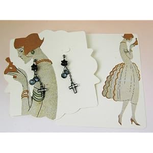 【クリックで詳細表示】1920代風ピアスカード50枚5％引きアメリカ製