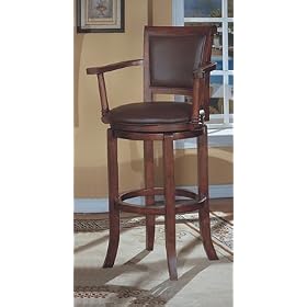Click here to buy Monte Carlo Game Room 30H Swivel Bar Stool by Poundex.