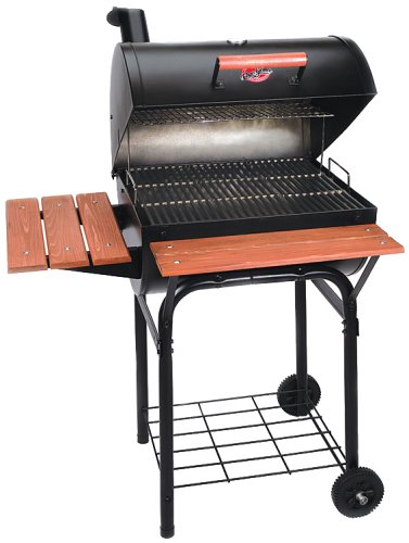 Char-Griller 2123 Wrangler 640 Square Inch Charcoal Grill / Smoker