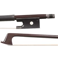 Glasser Standard 4/4 Violin Brown Fiberglass Bow with White Hair