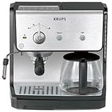 Krups XP2010 Combination Unit; 10 cup Coffee Maker and 15-bar Pump Espresso
