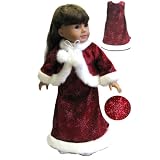 American Girl Locker - Snowflake Gown Dress - American Girl Doll Clothes