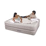 Intex Supreme Air-Flow Queen Airbed Nylon Flocked with Built-in Electric Pump