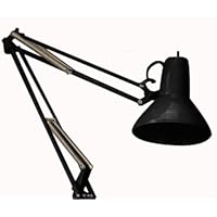 Grandrich G-2518 BLK 100-Watt Incandescent Architects Swing Arm Light, Black