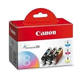 Canon CLI-8 3-Color Ink Multipack (Cyan,Magenta,Yellow - 3 Pack)