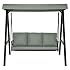 Outdoor Patio Home Conservatory Blue 3 Person Swing