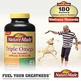 Nature Made Triple Omega 3 6 9 - Fish, Flaxseed, Safflower and Olive Oils - 180