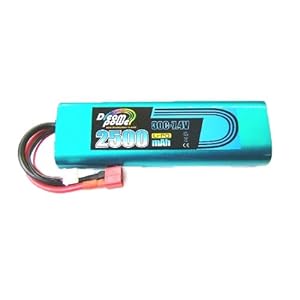 【クリックで詳細表示】ドリームパワー7.4V LiPo2500/30C/ブルーアルマイトケース NO-DPLP2530
