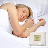 JS Sanders 1500 Thread Count Sheet Set, Queen White