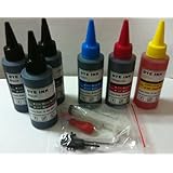 20 oz (600 ml) Jumbo HP Printer Ink Cartridge Refill Kit Color and Black