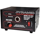 Pyramid PS15KX 10A 13.8-Volt Power Supply with Cigarette Lighter Adapter