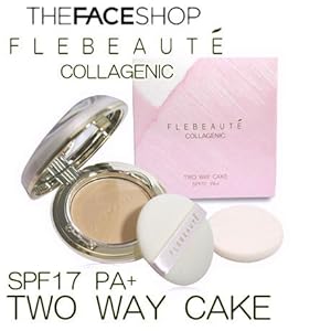 【クリックで詳細表示】ザ・フェイスショップ THE FACESHOP フレボーテ コラジェニック パウダーファンデーション 2WAY CAKE ツーウェイケーキ NB23