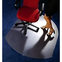 Cleartex UltiMat Polycarbonate Chair Mat for Low/Medium Pile Carpets - up to 1/2 Inch Thick, 0.09 Inch Gauge, Clear 49 x 39 Inches, (119923SR)