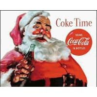 COKE Santa - COKE Time METAL SIGN