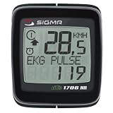SIGMA BC1706HR DTS Wireless Bicycle Speedometer with Heart Rate Monitor