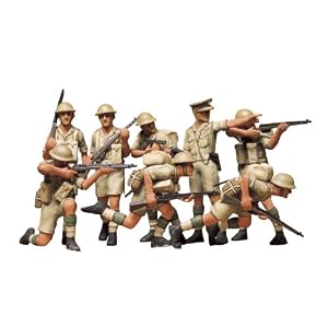 【クリックで詳細表示】1/35 ミリタリーミニチュアシリーズ No.32 イギリス 第8軍歩兵セット 「砂漠のねずみ」 35032