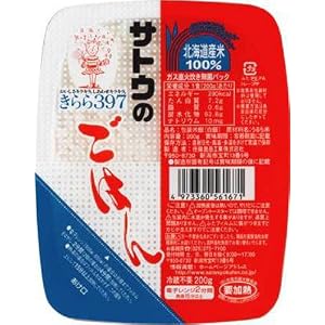 【クリックで詳細表示】サトウのごはん きらら397 200g×20個