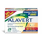 Alavert Loratadine Allergy Orally Disintegrating Tablets Citrus Burst, 60-Count Box
