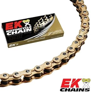 【クリックで詳細表示】EKチェーン/モトクロス レース用ノンシールチェーン ゴールド 130L 520MRD6-130L