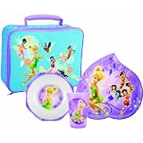 Zak Designs Disney Fairies 3-Piece Dinner Set With Insulated Lunch Bag