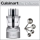 Cuisinart FP-12DC Die Cast Elite Collection 12-cup Food Processor With Stainless Steel Measuring Cups 4 Piece Set