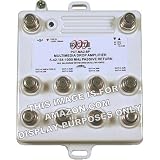 8-Port Bi-Directional Cable TV HDTV Amplifier Splitter Signal Booster with Passive Return Path