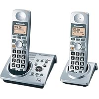 Panasonic DECT 6.0-Series Dual-Handset Cordless Phone System with Answering System (KX-TG1032S)
