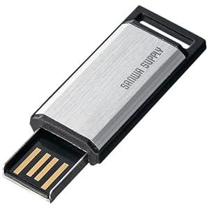 【クリックで詳細表示】SANWA SUPPLY UFD-M16G2SV USBメモリ シルバー 16GB