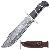 Damascus Hunter Bowie Knife