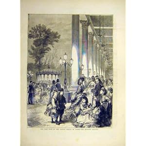 【クリックで詳細表示】去年賭博台の Baden コンサートの古い印刷物 1871