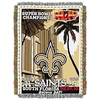 New Orleans Saints 2009 Super Bowl XLIV Champion Acrylic Tapestry
